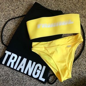 Triangl Swimwear Tube Top Bikini